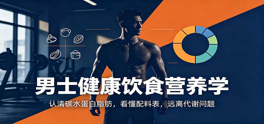 男士健康饮食营养学：认清碳水蛋白脂肪，看懂配料表，远离代谢问题-项目创薪