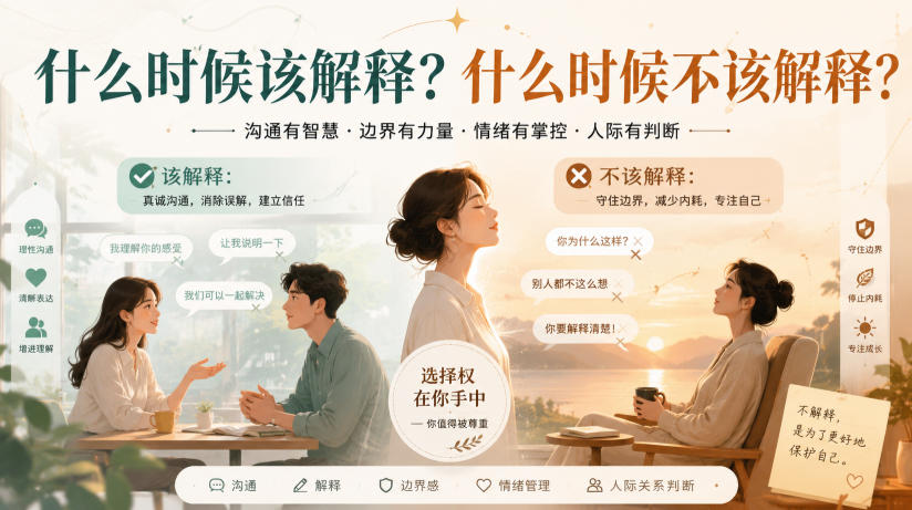 付费文章:什么时候该解释?什么时候不该解释?