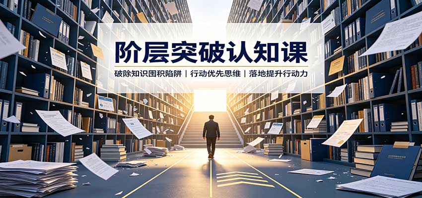 阶层突破认知课：破除知识囤积陷阱，行动优先思维，落地提升行动力-项目创薪