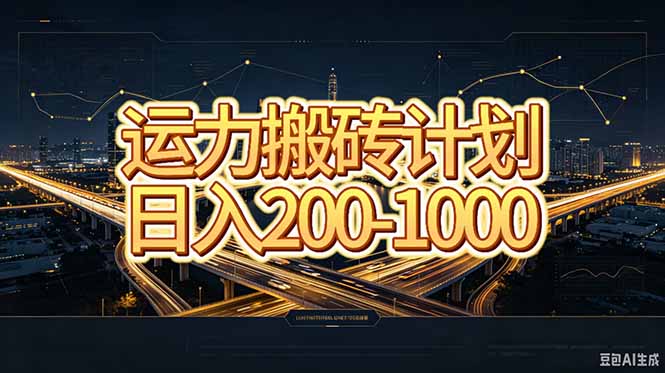 运力搬砖，风口项目。当日收益稳定200-1000。 每天仅需一小时，新人轻松上手。-项目创薪