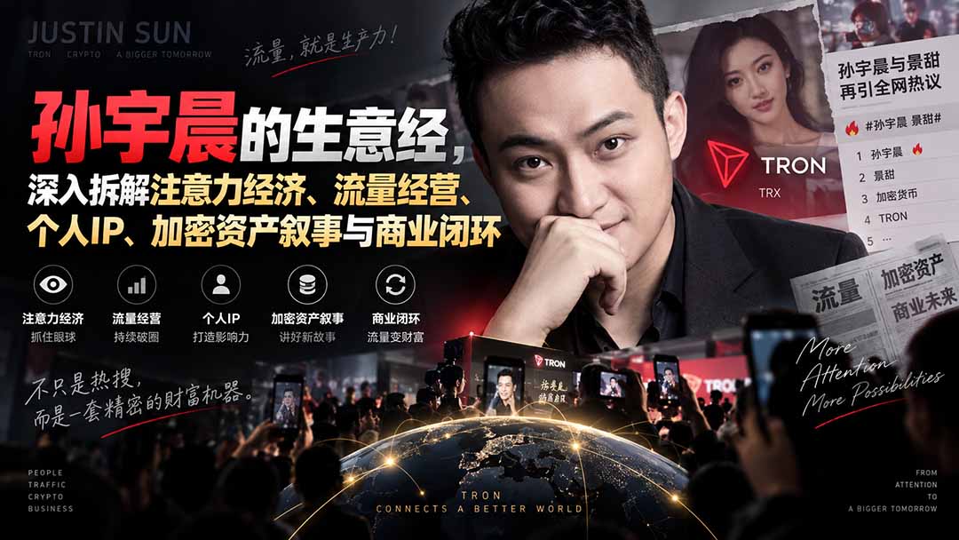 某星球精华文章——孙宇晨的生意经，深入拆解注意力经济、流量经营、个人IP、加密资产叙事与商业闭环-项目创薪