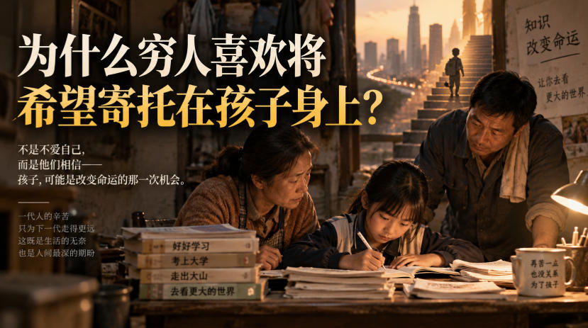 某社群精品文章：为什么穷人喜欢将希望寄托在孩子身上？-项目创薪