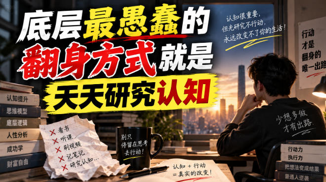 付费文章：底层最愚蠢的翻身方式就是天天研究认知-项目创薪