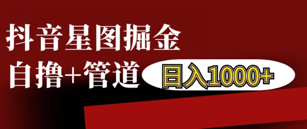 抖音星图掘金自撸，可以管道也可以自营，日入1k【揭秘】-项目创薪